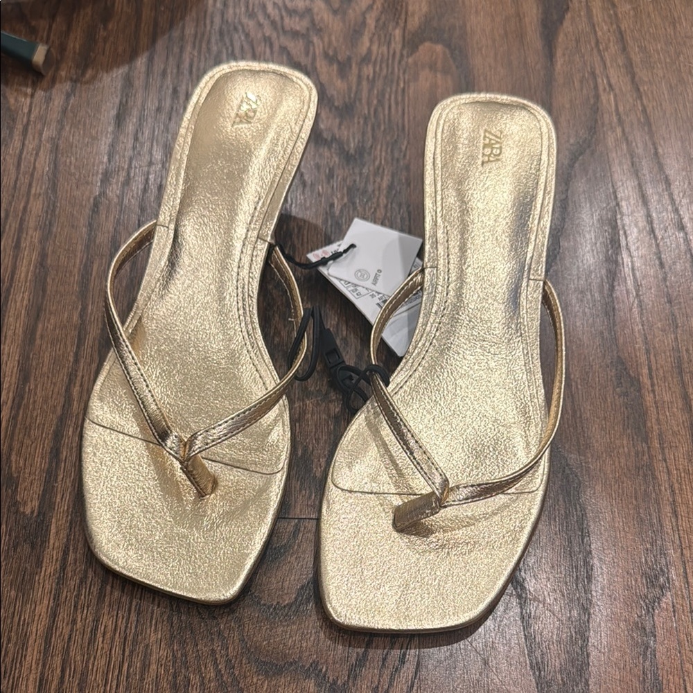 Zara Gold Women's Sandals